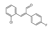 (E)-3-(2-chlorophenyl)-2-(4-fluorophenyl)propenal Structure