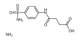 azanium,4-oxo-4-(4-sulfamoylanilino)butanoate结构式