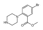 methyl 5-bromo-2-piperazin-1-ylbenzoate Structure