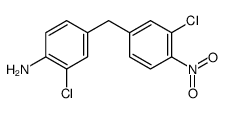 2-chloro-4-[(3-chloro-4-nitrophenyl)methyl]aniline结构式