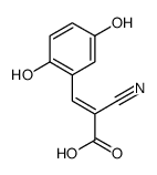 2-cyano-3-(2,5-dihydroxyphenyl)prop-2-enoic acid结构式