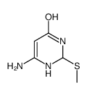 6-amino-2-methylsulfanyl-2,3-dihydro-1H-pyrimidin-4-one Structure