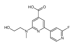 2'-fluoro-6-[(2-hydroxyethyl)methylamino]-[2,4']bipyridinyl-4-carboxylic acid Structure