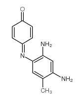 2,5-Cyclohexadien-1-one,4-[(2,4-diamino-5-methylphenyl)imino]- Structure