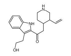 2-[(3R,4S)-3-Ethenyl-4-piperidinyl]-1-[3-(2-hydroxyethyl)-1H-indol-2-yl]ethanone结构式