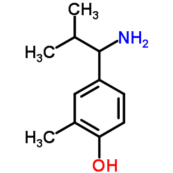 4-(1-Amino-2-methylpropyl)-2-methylphenol Structure