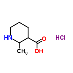 2-甲基哌啶-3-羧酸盐酸盐结构式