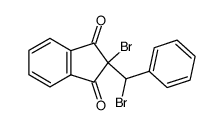 2-bromo-2-(bromo(phenyl)methyl)-1H-indene-1,3(2H)-dione结构式