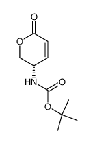 (2Z,4S)-4-(((1,1-dimethylethoxy)carbonyl)amino)-2-penten-5-olide结构式