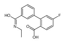 2-[3-(ethylcarbamoyl)phenyl]-4-fluorobenzoic acid结构式