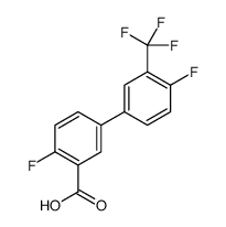 2-fluoro-5-[4-fluoro-3-(trifluoromethyl)phenyl]benzoic acid Structure