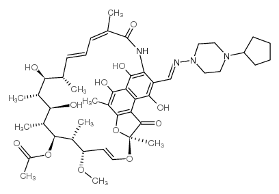 Rifapentine hydrochloride Structure