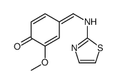 2-methoxy-4-[(1,3-thiazol-2-ylamino)methylidene]cyclohexa-2,5-dien-1-one Structure