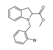 methyl 1-(2-bromobenzyl)indoline-2-carboxylate Structure