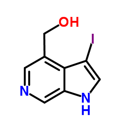 (3-Iodo-1H-pyrrolo[2,3-c]pyridin-4-yl)methanol Structure