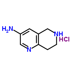 5,6,7,8-四氢-1,6-萘啶-3-胺盐酸盐结构式