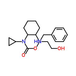 Benzyl cyclopropyl{2-[(2-hydroxyethyl)amino]cyclohexyl}carbamate Structure