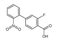 2-fluoro-4-(2-nitrophenyl)benzoic acid structure