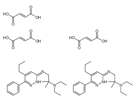 N'',N''-DIETHYL-2-METHYL-N-(6-PHENYL-5-PROPYLPYRIDAZIN-3-YL)PROPANE-1,2-DIAMINE--FUMARIC ACID (2:3)结构式