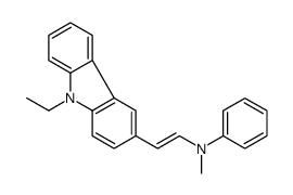 N-[2-(9-ethylcarbazol-3-yl)ethenyl]-N-methylaniline结构式