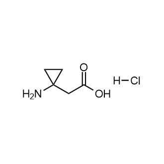 2-(1-氨基环丙基)乙酸盐酸盐结构式