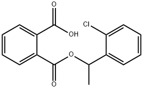 2-((1-(2-chlorophenyl)ethoxy)carbonyl)benzoic acid Structure