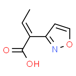 3-Isoxazoleaceticacid,-alpha--ethylidene-,(E)-(9CI) structure