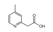 2-(4-methylpyridin-2-yl)acetic acid structure