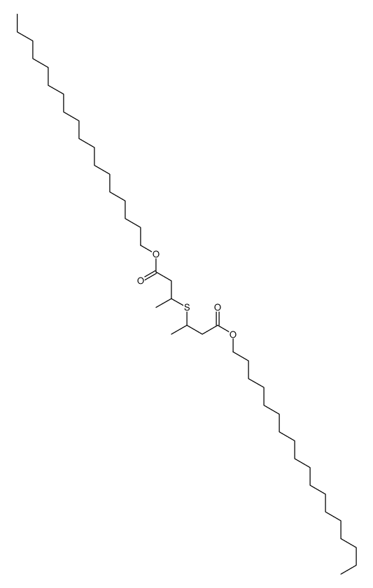 octadecyl 3-(4-octadecoxy-4-oxobutan-2-yl)sulfanylbutanoate Structure