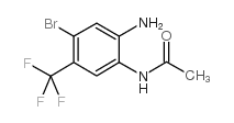 N-(2-氨基-4-溴-5-三氟甲基苯基)乙酰胺结构式