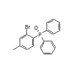 (2-Bromo-4-methylphenyl)diphenylphosphine Oxide Structure