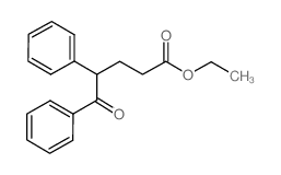 ethyl 5-oxo-4,5-diphenylpentanoate (en)Benzenepentanoic acid, .δ.-oxo-.γ.-phenyl-, ethyl ester (en)结构式