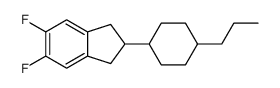 5,6-difluoro-2-(4-propylcyclohexyl)-2,3-dihydro-1H-indene Structure