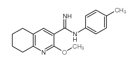 3-Quinolinecarboximidamide, 5,6,7,8-tetrahydro-2-methoxy-N-(4-methylph enyl)- picture