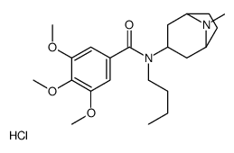 Benzamide, N-butyl-4-(8-methyl-8-azabicyclo(3.2.1)oct-3-yl)-3,4,5-trim ethoxy-, monohydrochloride, endo-结构式