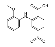 2-(2-methoxyanilino)-4-nitrobenzoic acid结构式