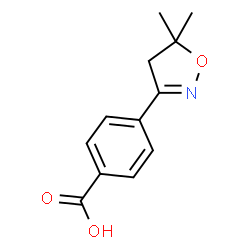 4-(5,5-diMethyl-4,5-dihydroisoxazol-3-yl)benzoic acid结构式