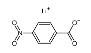 p-nitrobenzoic acid Li-salt结构式