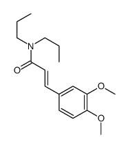 3-(3,4-dimethoxyphenyl)-N,N-dipropylprop-2-enamide结构式