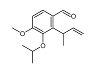 2-but-3-en-2-yl-4-methoxy-3-propan-2-yloxybenzaldehyde Structure