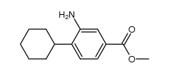 3-AMINO-4-CYCLOHEXYL-BENZOIC ACID METHYL ESTER structure