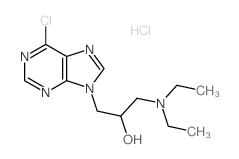 1-(6-chloropurin-9-yl)-3-diethylamino-propan-2-ol结构式