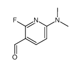 2-Fluoro-6-dimethylaminopiridine-3-carbaldehyde structure