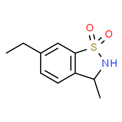 1,2-Benzisothiazole, 6-ethyl-2,3-dihydro-3-methyl-, 1,1-dioxide (9CI) Structure