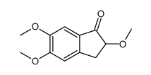 2,5,6-trimethoxy-2,3-dihydroinden-1-one结构式