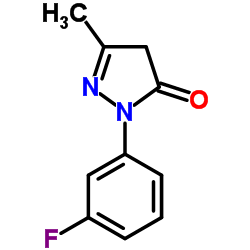 2-(3-Fluorophenyl)-5-methyl-2,4-dihydro-3H-pyrazol-3-one结构式