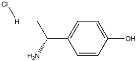 (R)-4-(1-Aminoethyl)phenol hydrochloride structure