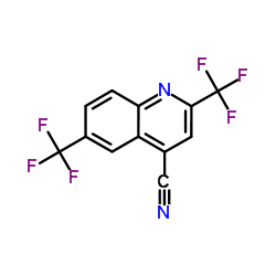 2,6-Bis(trifluoromethyl)quinoline-4-carbonitrile Structure