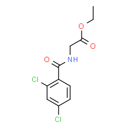 ethyl N-(2,4-dichlorobenzoyl)glycinate Structure