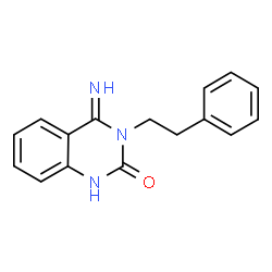 4-亚氨基-3-(2-苯乙基)-1,2,3,4-四氢喹唑啉-2-酮结构式